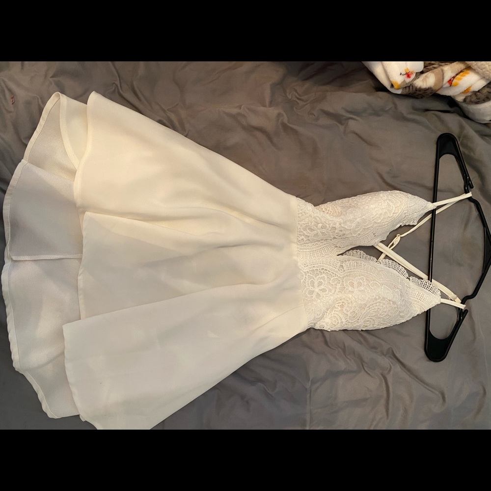 White homecoming dress